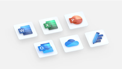 Pictogrammen voor apps die zijn opgenomen in Microsoft 365.