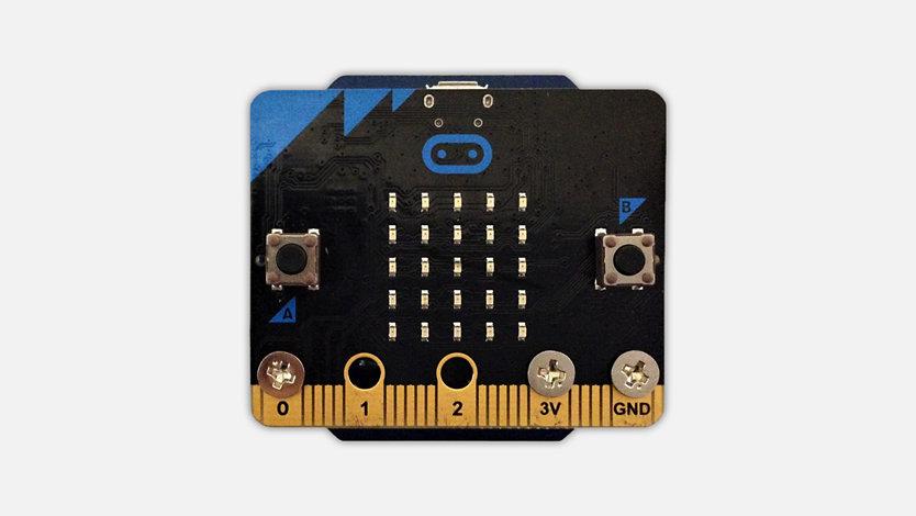 マイクロコンピューター ビットのクローズアップ。