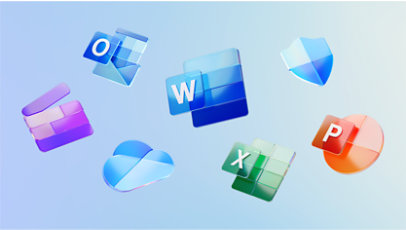 Word and other icons of Office applications included in Microsoft 365.