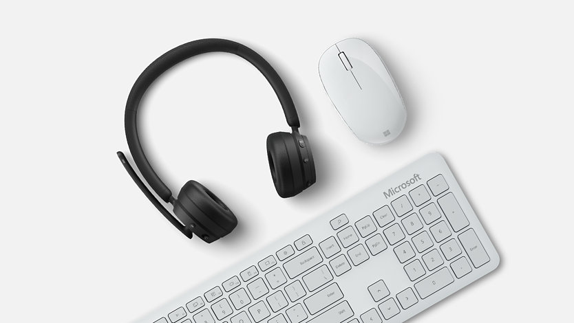 Microsoft Bluetooth Tastatur, Maus und Kopfhörer