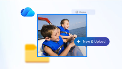 An image being uploaded to OneDrive. 