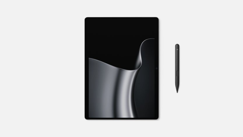 A Surface Slim Pen and a Surface Pro, 13-inch (12th Edition). 