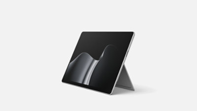 A Surface Pro in the color Platinum.