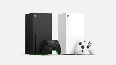 Une console Xbox Series X Galaxy White.