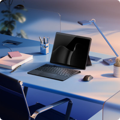 A Windows Hello sign-in screen on a Surface Pro for Business.