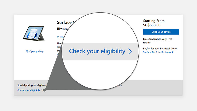 Student discount Screen capture 
