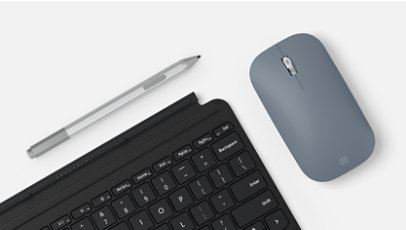 Claviers et souris Surface en différentes couleurs.
