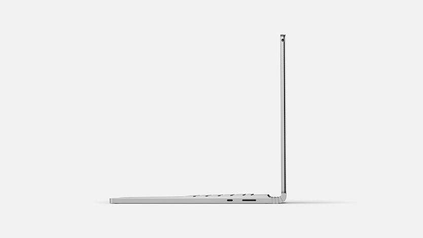 Seitenansicht des Surface Book 3.
