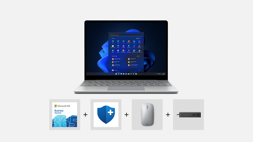 Surface for Business Premium bundle with Cyberthreat protection.