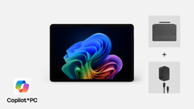 12インチ Surface Pro Copilot+ PC、キーボード、スリムペン、充電器が同梱
