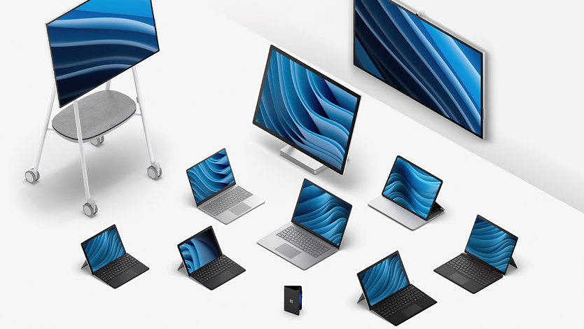 Imagen gráfica de dispositivos de la familia Surface