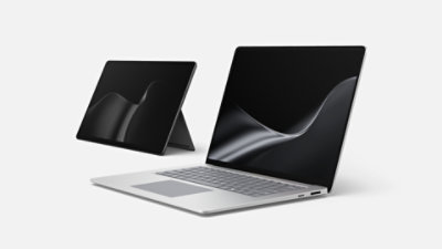 L'ultima edizione dei PC Surface: un Surface Laptop Platino e un Surface Pro Nero.