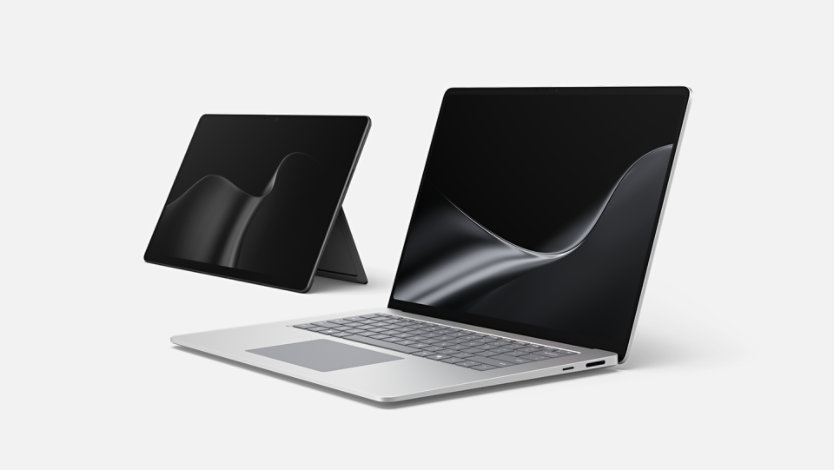 プラチナの法人向け Surface Laptop 第8世代 と Surface Pro 13インチ 第12世代 - Snapdragon搭載の画像
