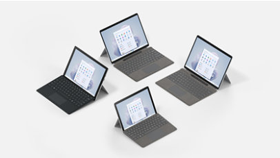 Tablets from the Surface family of devices.