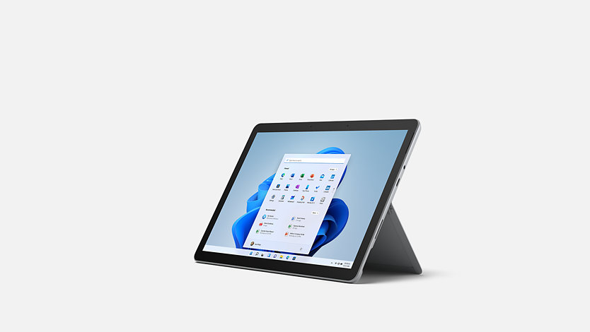 A Surface Go 3 tablet.