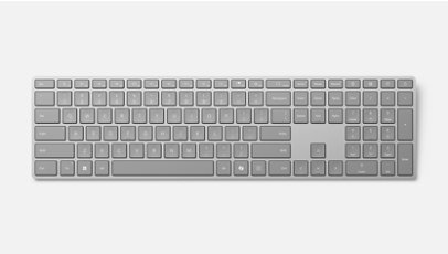 Une vue de haut d’un Clavier Surface pour l’entreprise