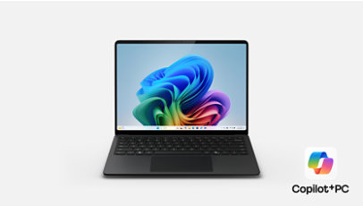 A 13.8 Inch Surface Laptop in the color Black with Copilot PC