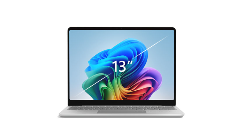 A 13-inch Surface Laptop in the colour Platinum.