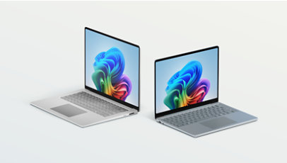 一个Surface Laptop,  13 英寸在图片中间