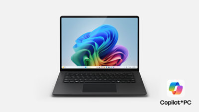 ブラック色の Surface Laptop, Copilot+ PC, 15 インチ 