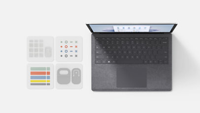 A Surface Laptop 5 and a Surface Adaptive Kit.