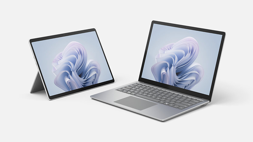 Un Surface Laptop 6 et une Surface Pro 10.