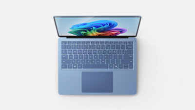 A Surface Laptop, 13.8-inch in the color Sapphire.