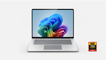 A Surface Laptop 15-inch in the colour Platinum, HWZ-TECH-AWARDS-2025