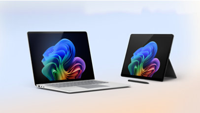 A Surface Pro for Business, 11th Edition, and a Surface Laptop for Business, 7th Edition, Copilot+ PCs. 