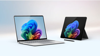 A Surface Laptop, 7 Edition, and a Surface Pro, 11 Edition, Copilot+PCs. 