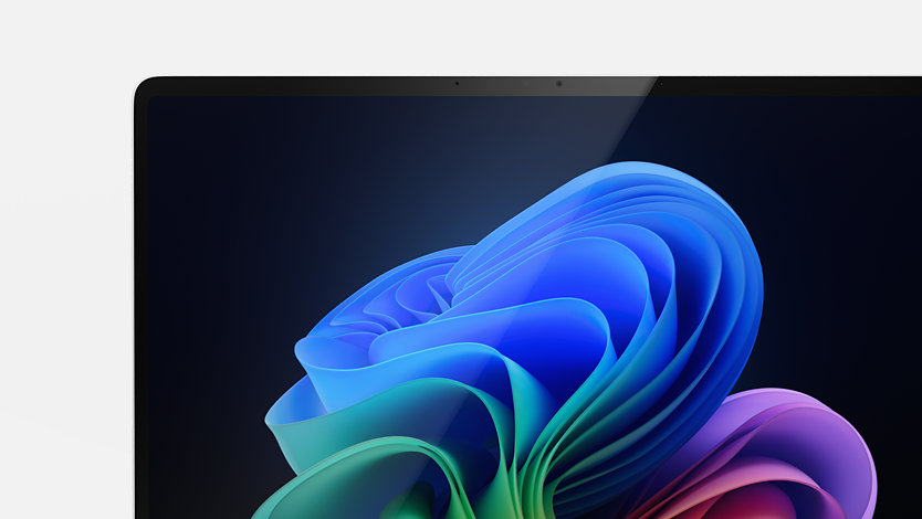 Primer plano de la pantalla de un dispositivo Surface Laptop para empresas. 