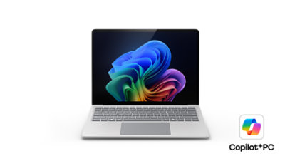 En platin Surface Laptop til virksomheder, Copilot Plus PC.