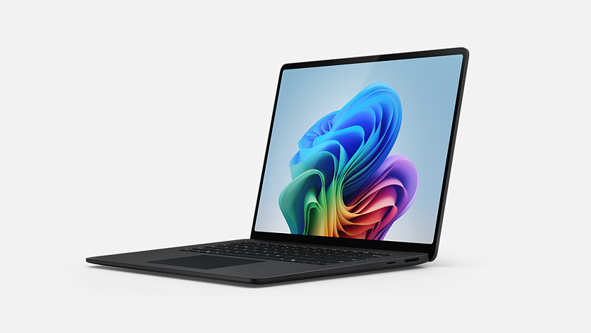 A Surface Laptop 15-inch (7th edition) in the colour Black.