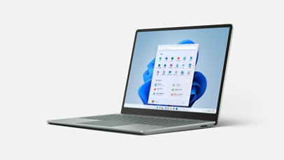  Surface Laptop Go 2 in Platinum.