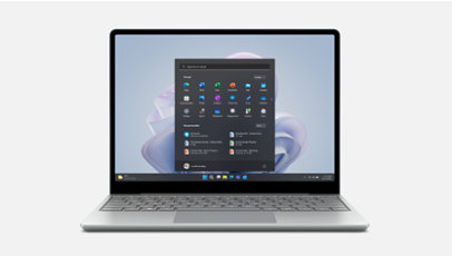 Een Surface Laptop Go 3 voor zakelijk gebruik.