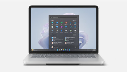 A Surface Laptop Studio 2 for Business in Laptop Mode.