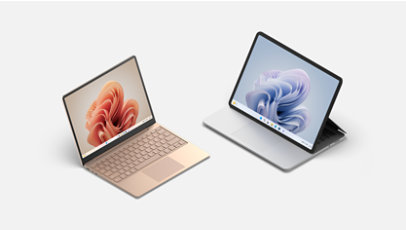 Surface Laptop Go 3 と Surface Laptop Studio 2。