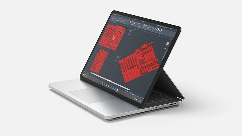 ステージモードの 法人向け Surface Laptop Studio 2。