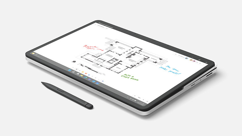 A Surface Laptop Studio 2 for Business in Studio Mode. 