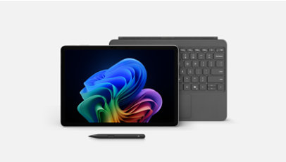 Platinum 12-inch Surface Pro with keyboard slate and Slim Pen.