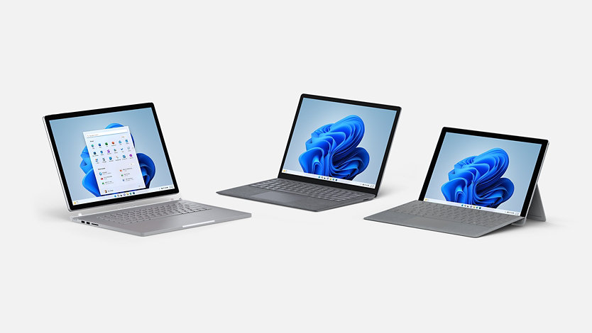 A variety of certified refurbished Surface devices.