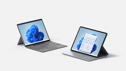 Vier verschiedene Surface Laptops