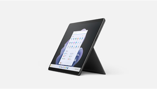 Surface Pro 9 in Graphite.