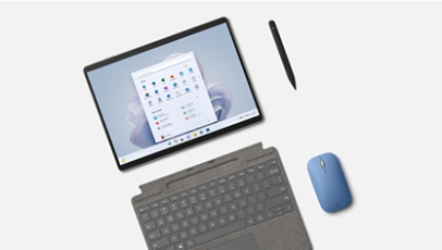 Imagen de Surface Pro 9, Funda con teclado y Mobile mouse 