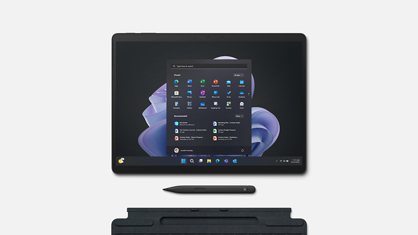 Teclado negro para Microsoft Surface Pro X Surface Pro 8 Surface Pro 9  calidad premium