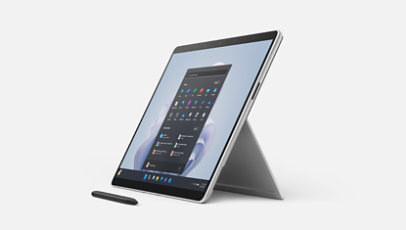 An angled front view of Surface Pro 9 for Business.