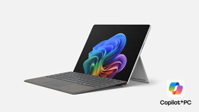 Un dispositivo Surface Pro per le aziende, Copilot+ PC (Intel) nel colore Platino. 