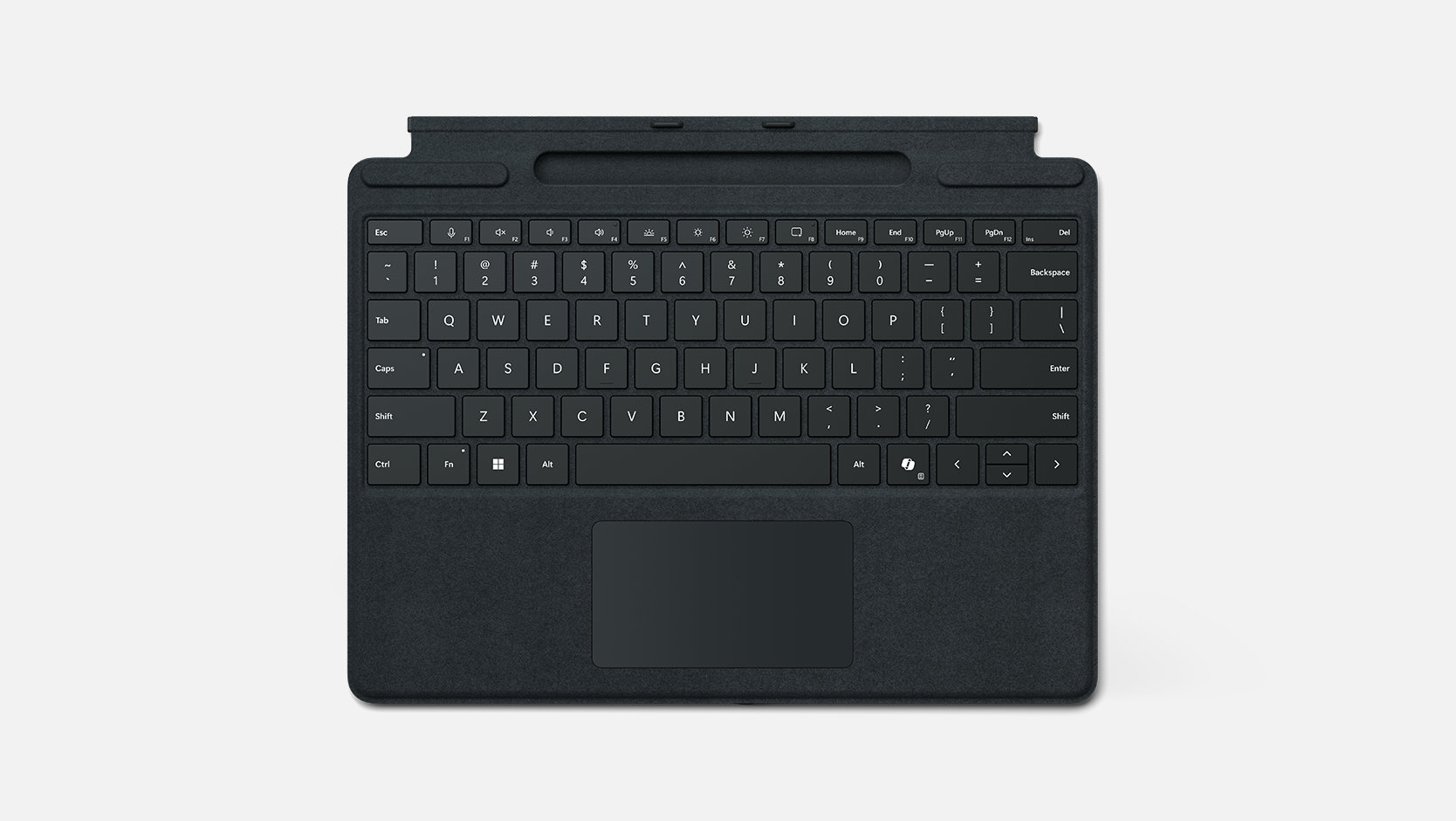 A Surface Pro Keyboard with pen storage for Business.