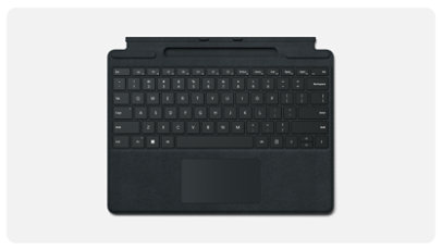  A Surface Pro 13-inch Keyboard with pen storage. 