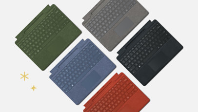 Surface Pro Signature keyboard in multiple colours